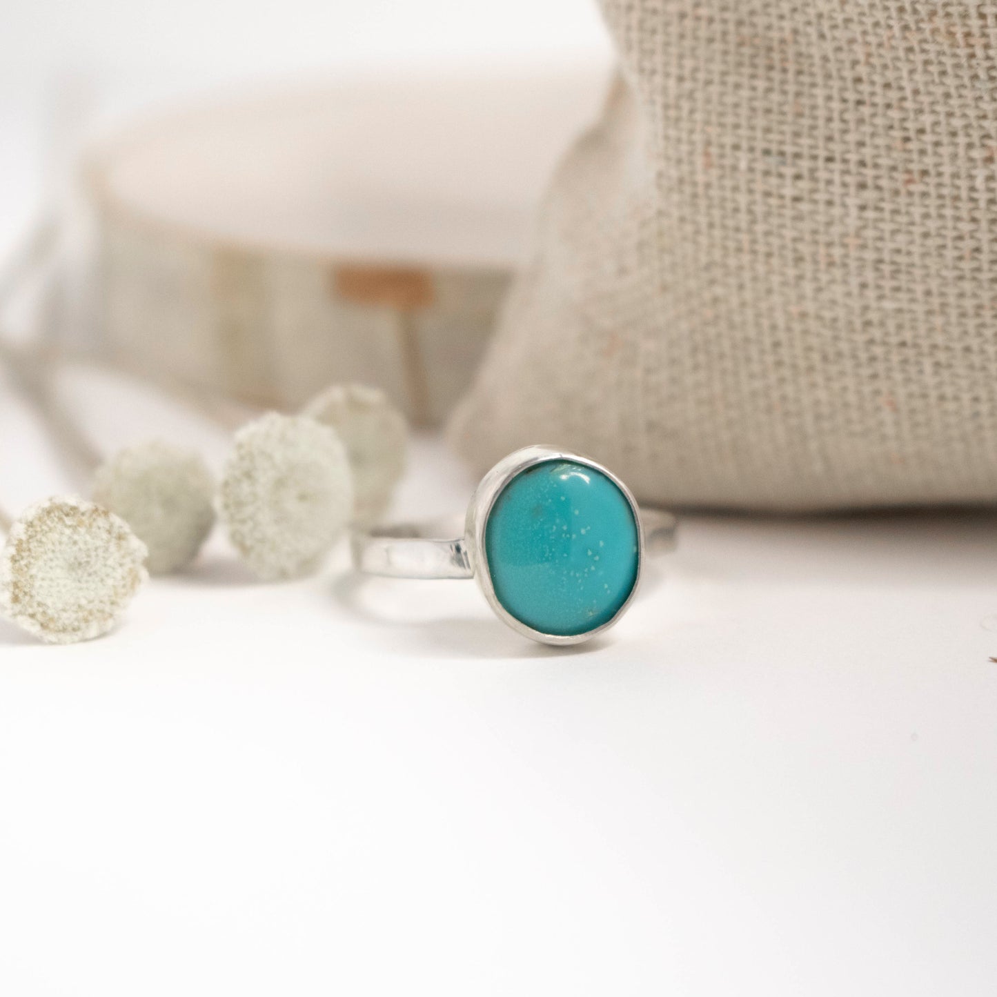 Kingman Turquoise Stacking Ring-Womens-LittleGreenRoomJewelry-LittleGreenRoomJewelry