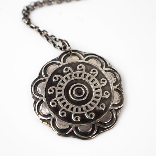 Bohemian Flower Necklace-Womens-LittleGreenRoomJewelry-LittleGreenRoomJewelry