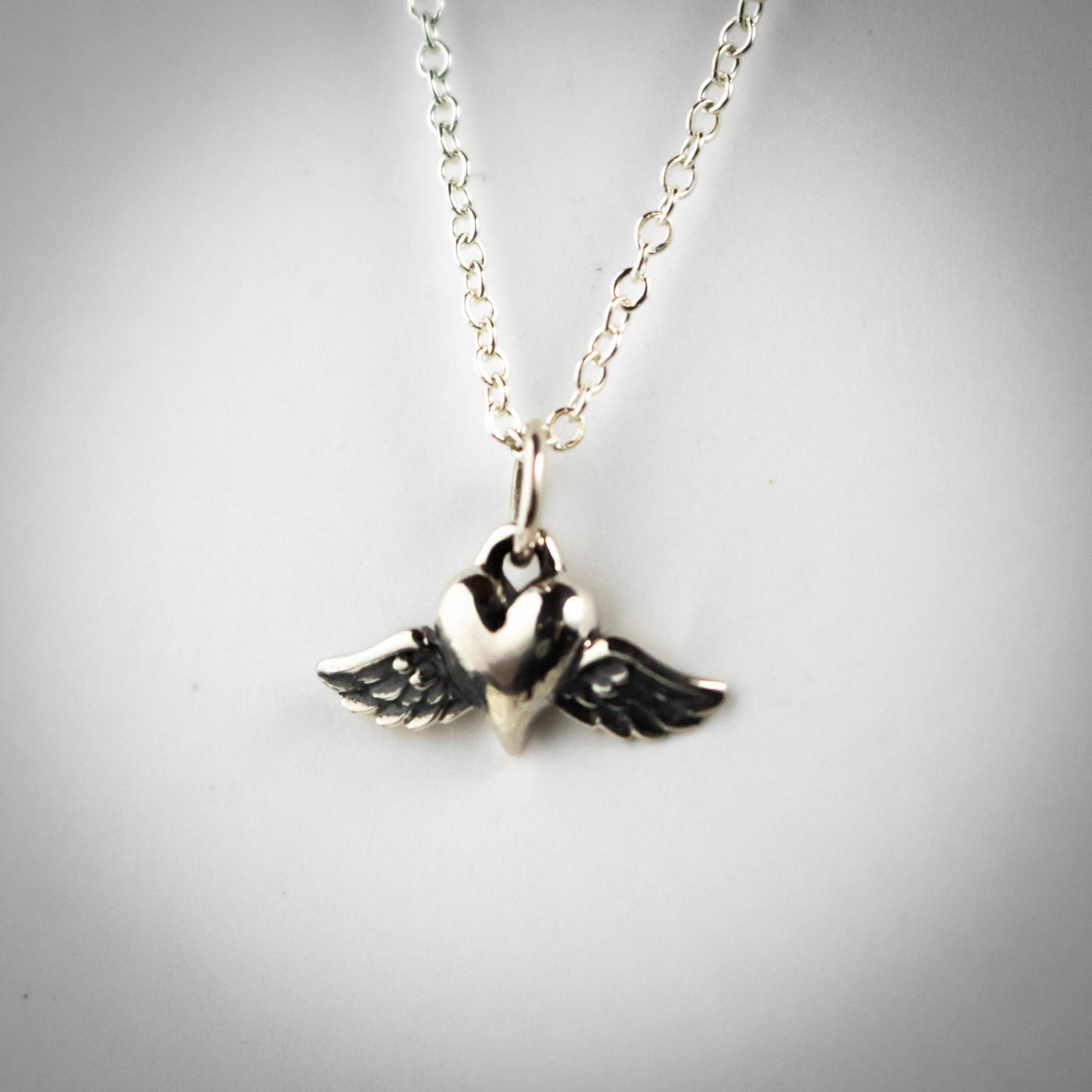 Heart With Wings Necklace-Womens-LittleGreenRoomJewelry-LittleGreenRoomJewelry