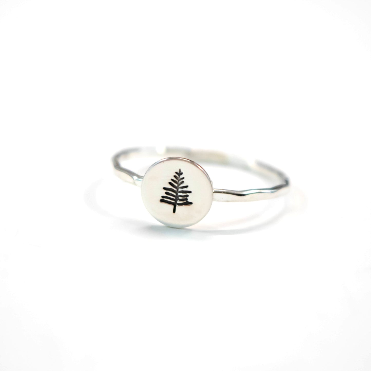 Little Northwoods Pine Tree Ring- Pine Tree Stack Ring-Womens-LittleGreenRoomJewelry-LittleGreenRoomJewelry