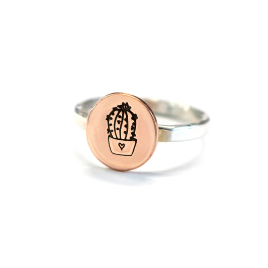 Cactus Stacking Ring-Womens-LittleGreenRoomJewelry-LittleGreenRoomJewelry