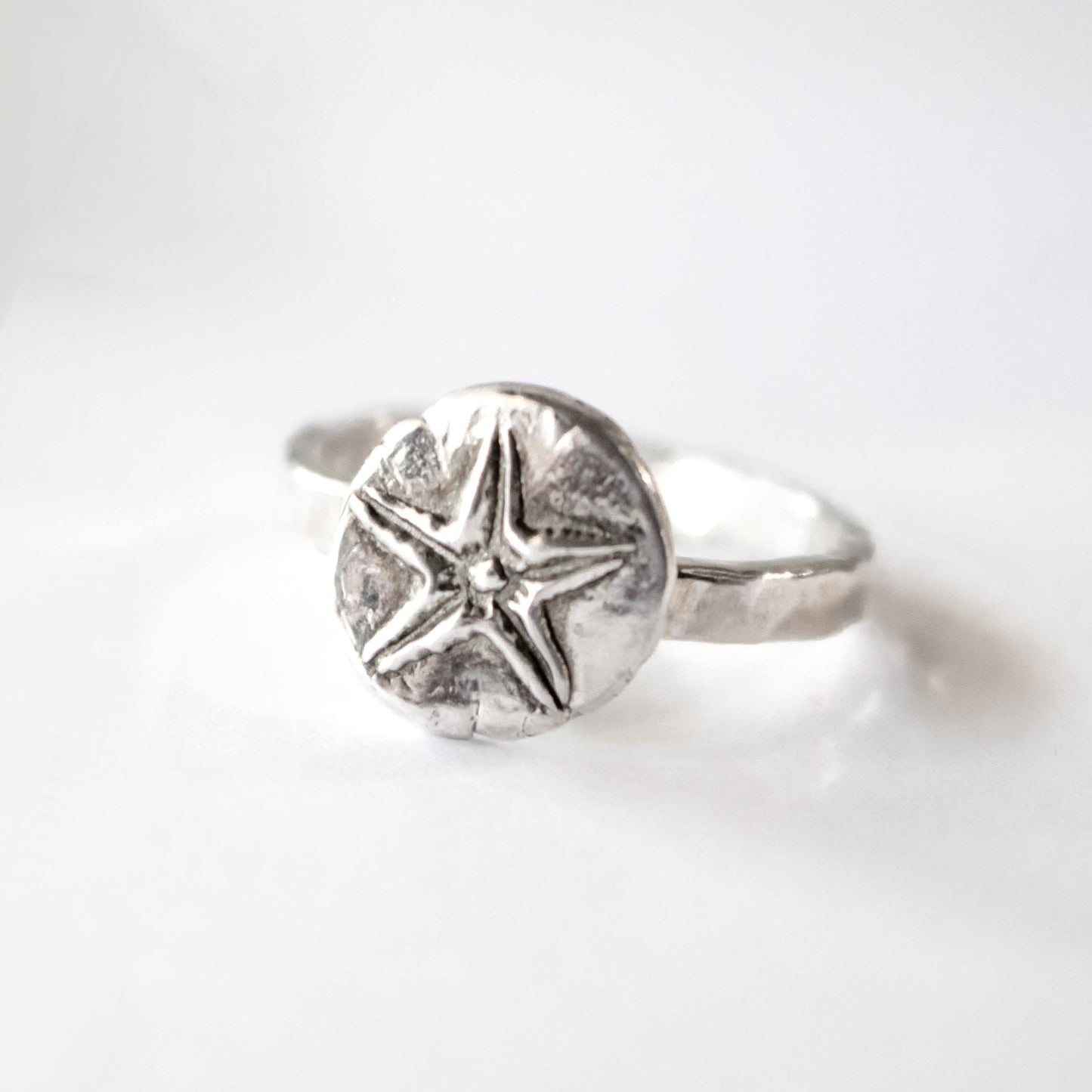 Sterling Silver Artisan Star Fish Ring- Sea Star Ring- Ocean Tide Ring-Womens-LittleGreenRoomJewelry-LittleGreenRoomJewelry