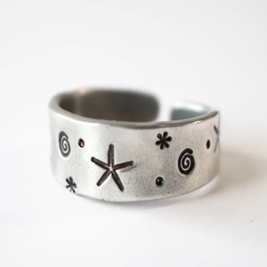 Starfish Kisses Adjustable Ring-Womens-LittleGreenRoomJewelry-LittleGreenRoomJewelry