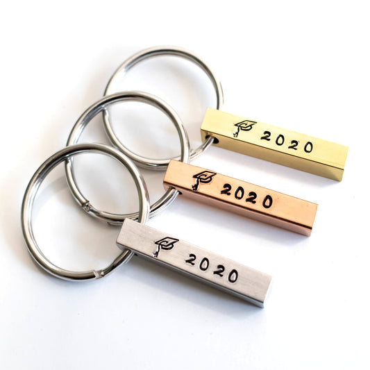 Graduation Keychain-Womens-LittleGreenRoomJewelry-LittleGreenRoomJewelry