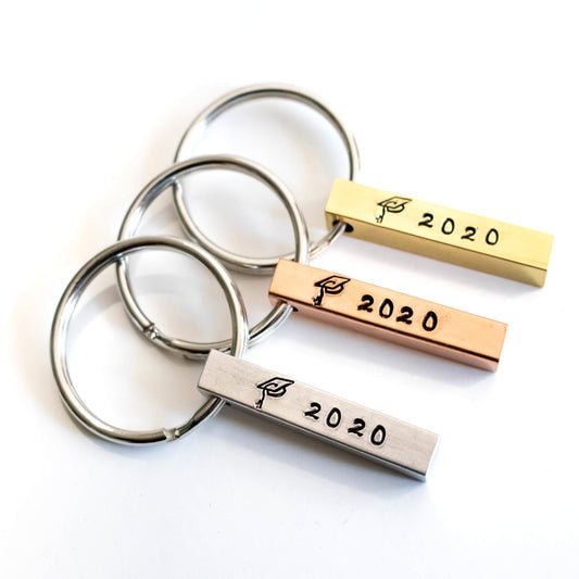 Graduation Keychain-Womens-LittleGreenRoomJewelry-LittleGreenRoomJewelry