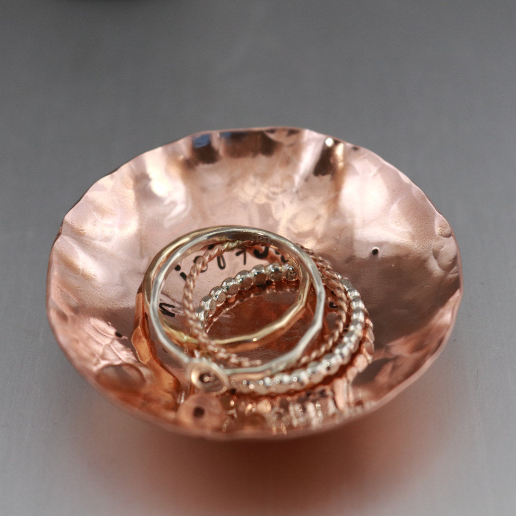 You Were Born To Sparkle Copper Ring Dish-accessories-LittleGreenRoomJewelry-LittleGreenRoomJewelry
