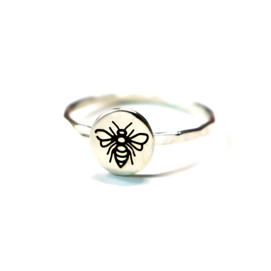 Sterling Bee Ring-Womens-LittleGreenRoomJewelry-LittleGreenRoomJewelry