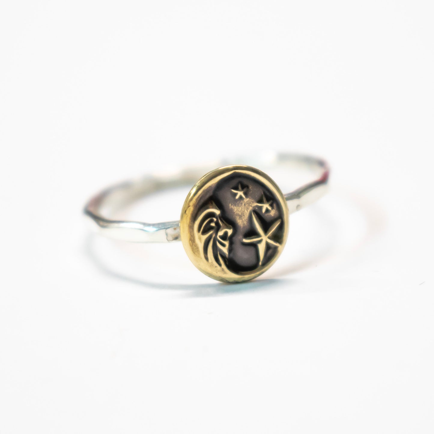 Man In The Moon Stacking Ring-Womens-LittleGreenRoomJewelry-LittleGreenRoomJewelry