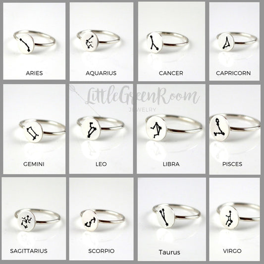 Zodiac Constellation Rings-Womens-LittleGreenRoomJewelry-LittleGreenRoomJewelry