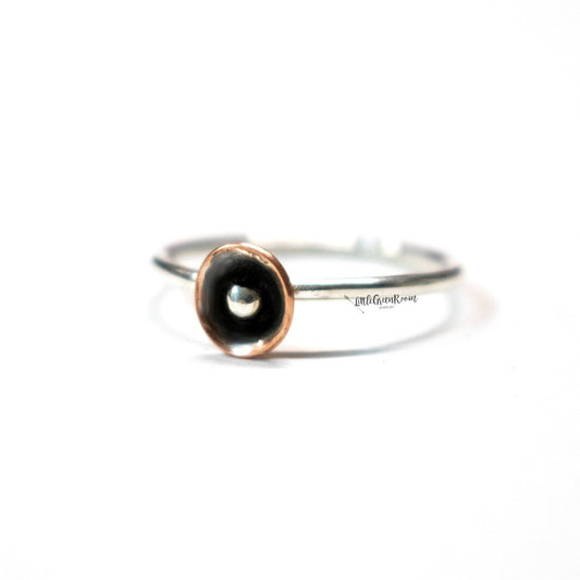 Copper Poppy Stack Ring-Womens-LittleGreenRoomJewelry-LittleGreenRoomJewelry